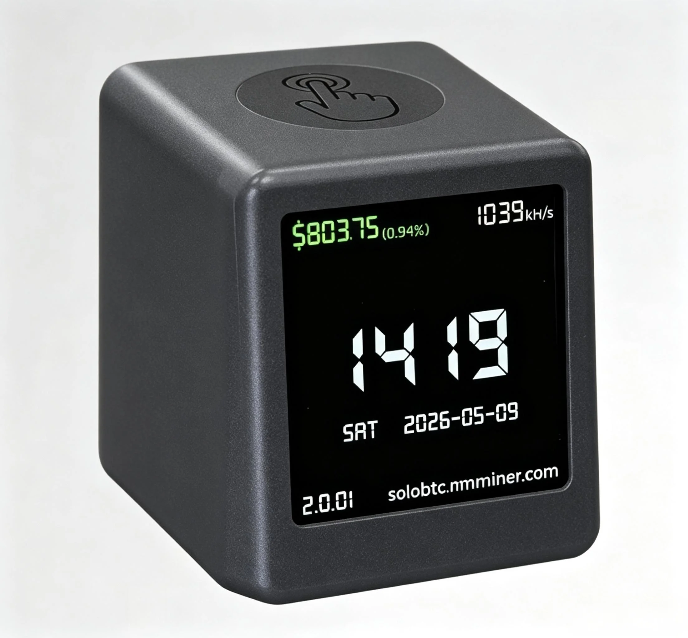 NMMiner Smart TV ESP32 BTC Solo Lottery Low Power Consumption Hashrate 1060KH/s for Computer Nerd Gift Home Desktop Clock
