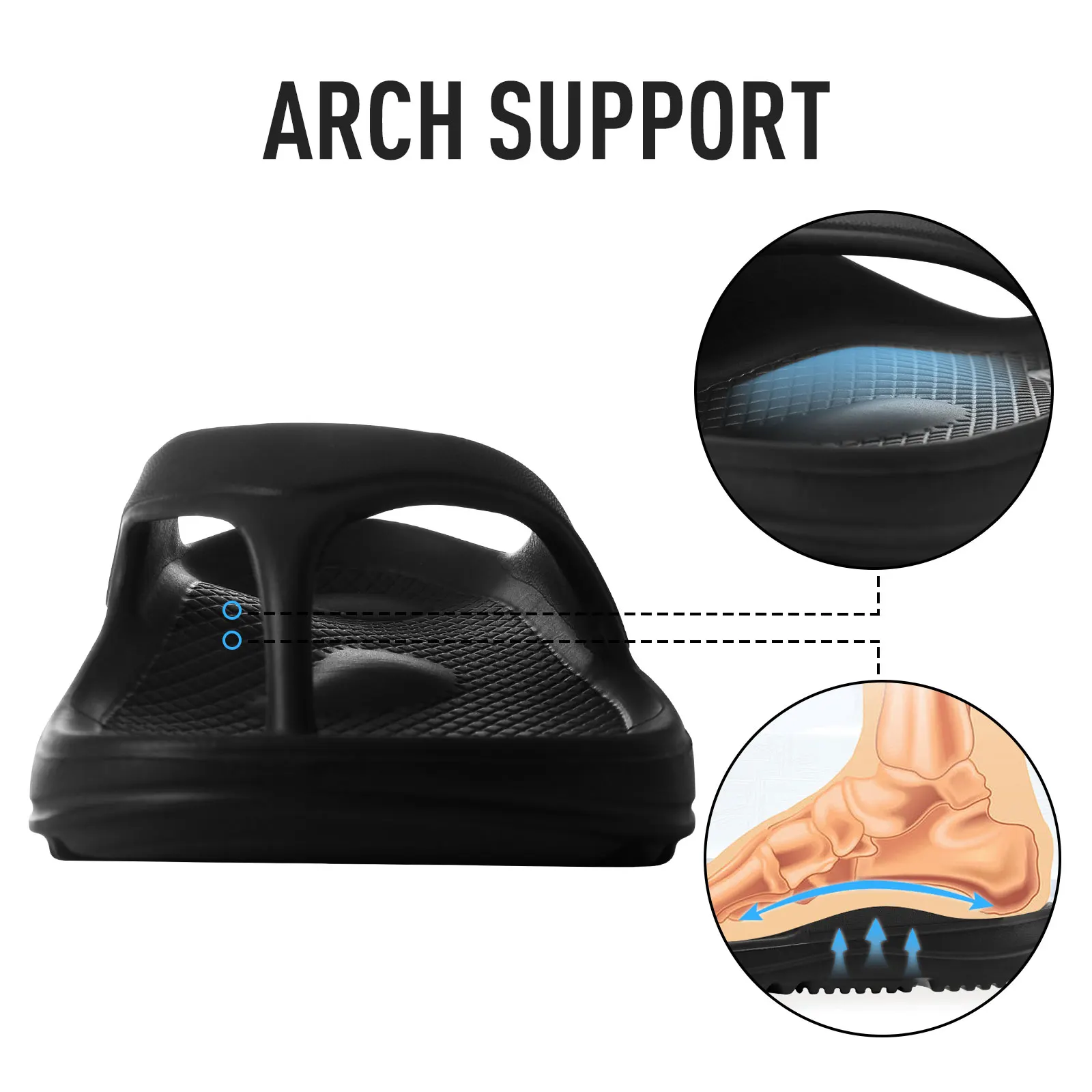 Kidmi Women Flat Sandals Women Slippers Outdoor Non-slip House Slippers Unisex Beach Slides Orthopedic Breath Soft Slippers