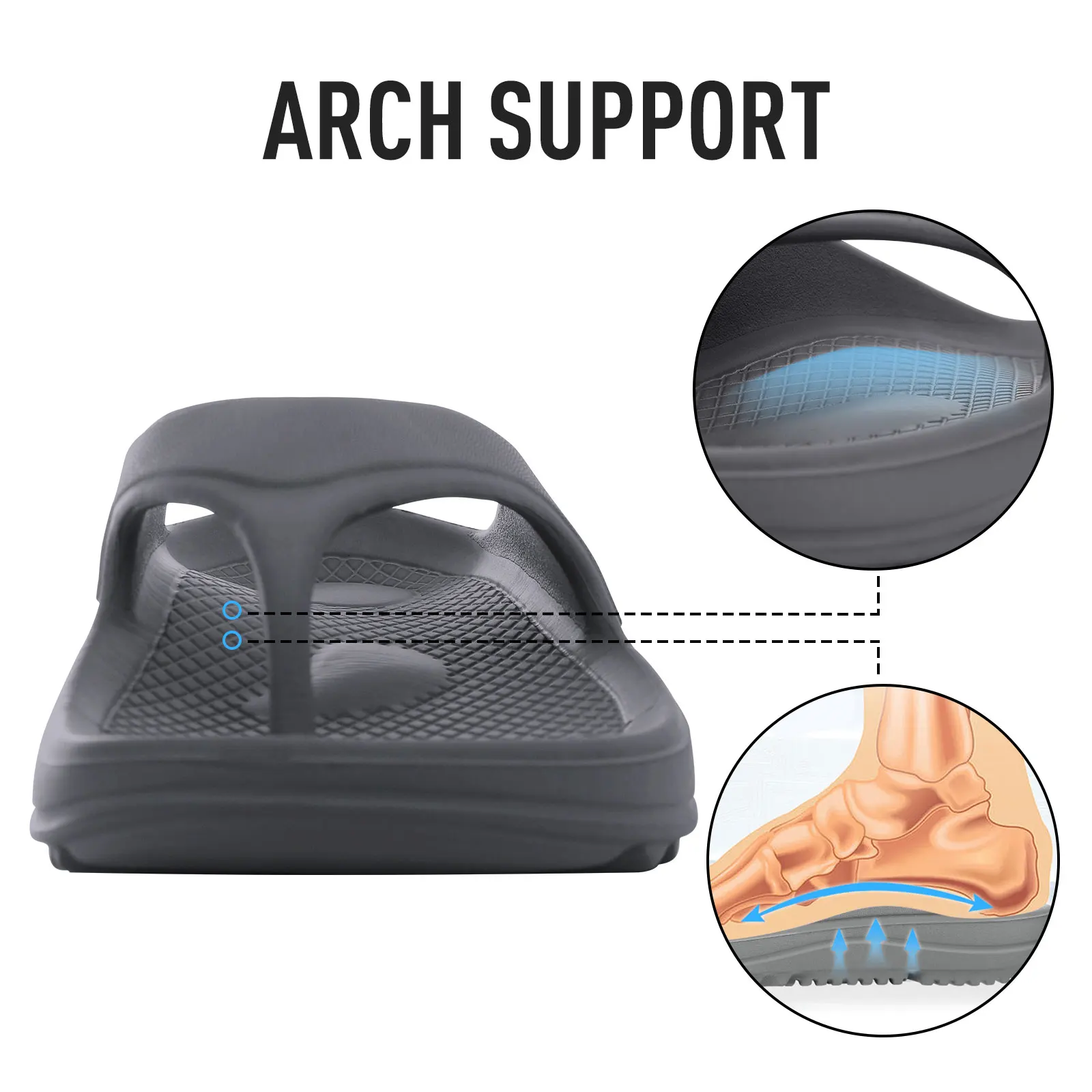 Kidmi Women Flat Sandals Women Slippers Outdoor Non-slip House Slippers Unisex Beach Slides Orthopedic Breath Soft Slippers