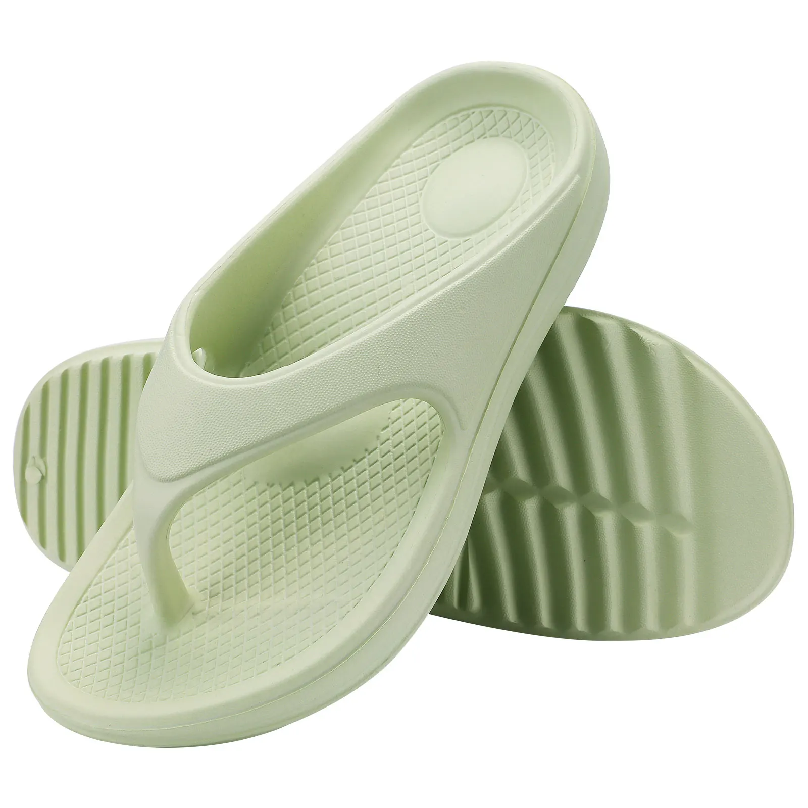 Kidmi Women Flat Sandals Women Slippers Outdoor Non-slip House Slippers Unisex Beach Slides Orthopedic Breath Soft Slippers