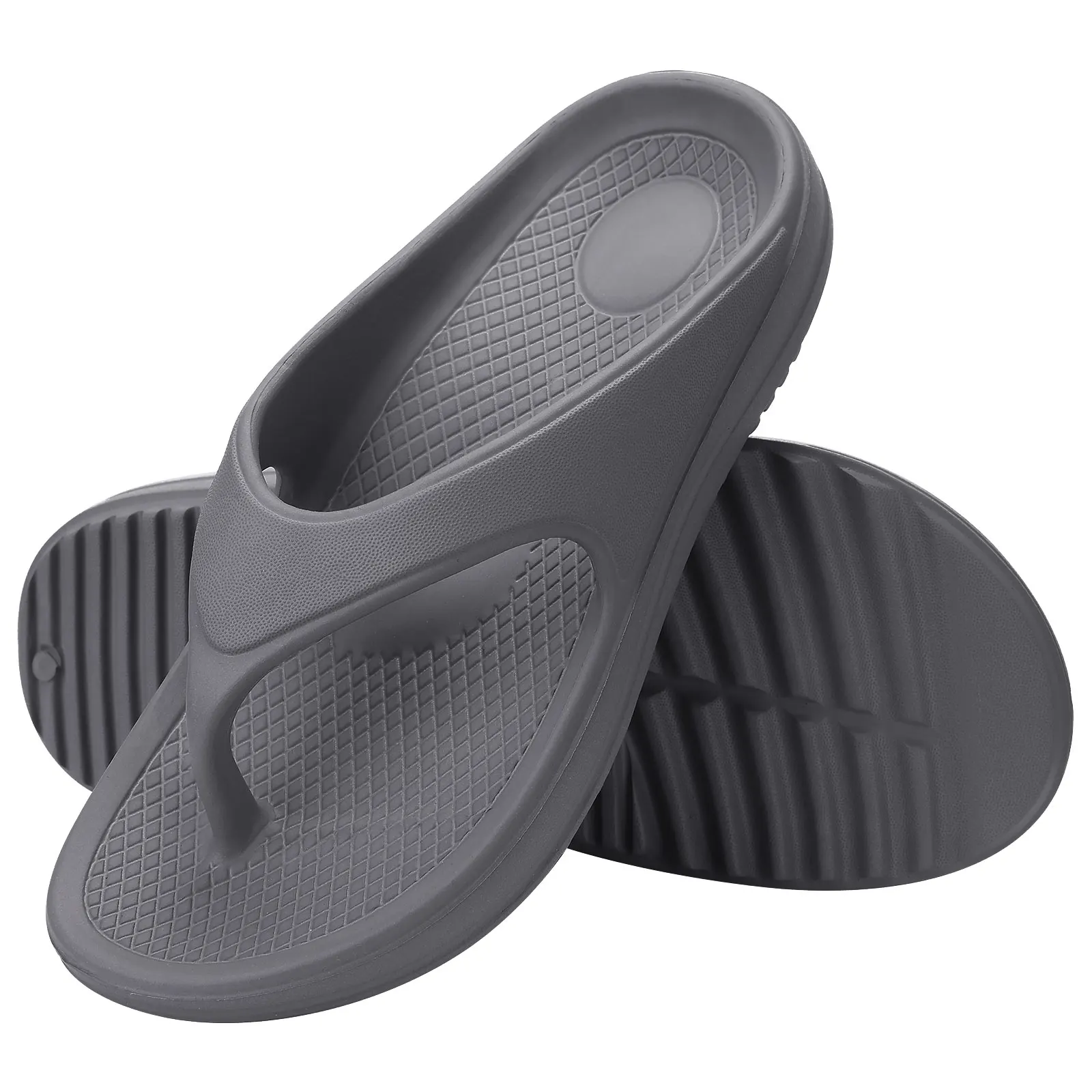 Kidmi Women Flat Sandals Women Slippers Outdoor Non-slip House Slippers Unisex Beach Slides Orthopedic Breath Soft Slippers