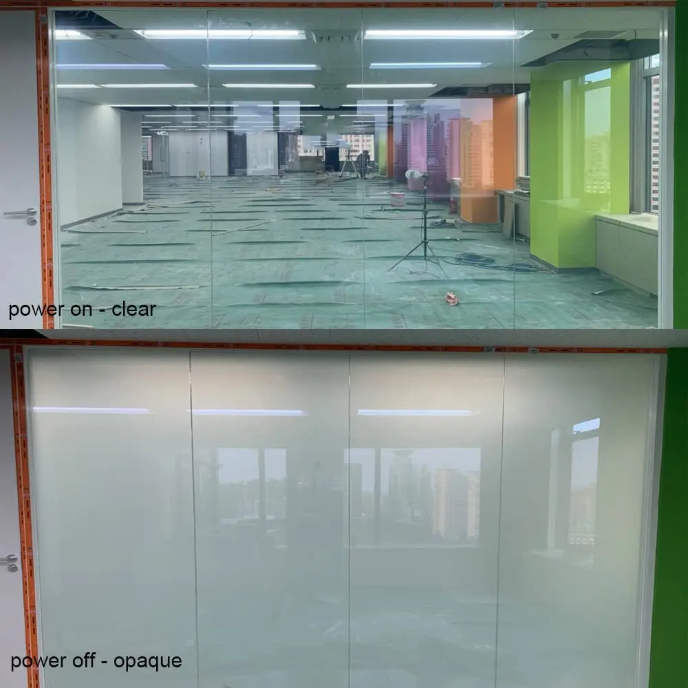 PDLC Smart Glass Window Film Electrochromic Tint Film with Remote Customized Size Switchable Glass Film