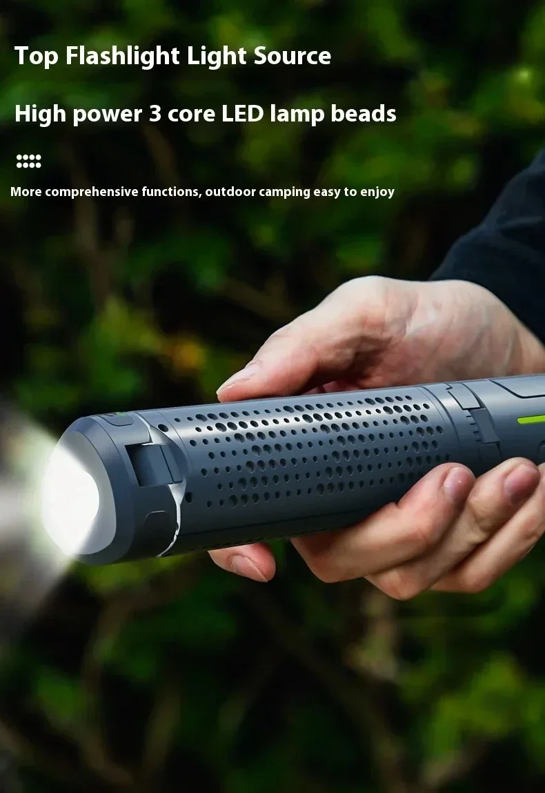 1000 LM Retractable Camping Lamp Portable 8000mAH Rechargeable Work Light Hiking Fishing Flashlight Outdoor Emergency Lanterns