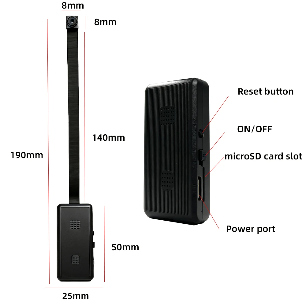 HD4K mini Wi-Fi Camera, Supports Remote Viewing, Motion Detection, Optional Macro Lens, Home Nanny Style Camera