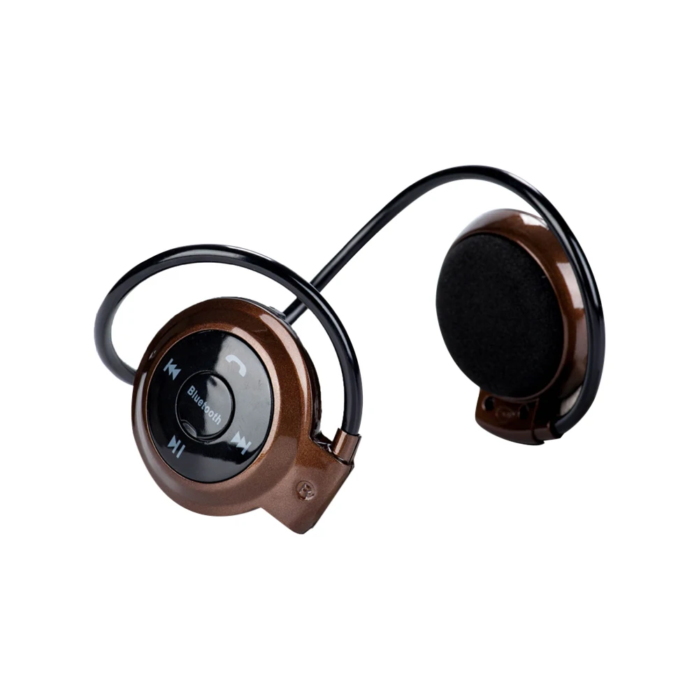 Sport Wireless Bluetooth-compatib Headphones Stereo Earphones Mp3 Music Player Headset Earpiece Micro SD Card Slot Handsfree Mic