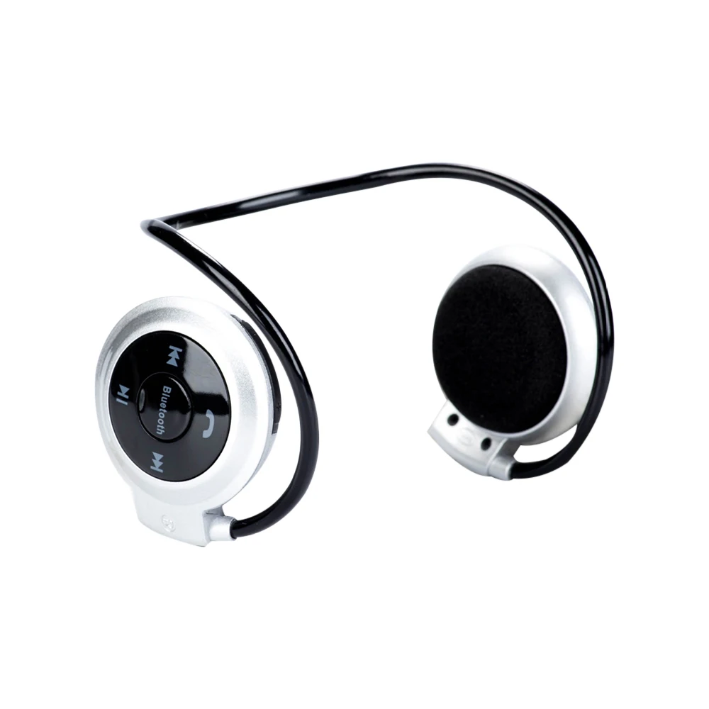 Sport Wireless Bluetooth-compatib Headphones Stereo Earphones Mp3 Music Player Headset Earpiece Micro SD Card Slot Handsfree Mic