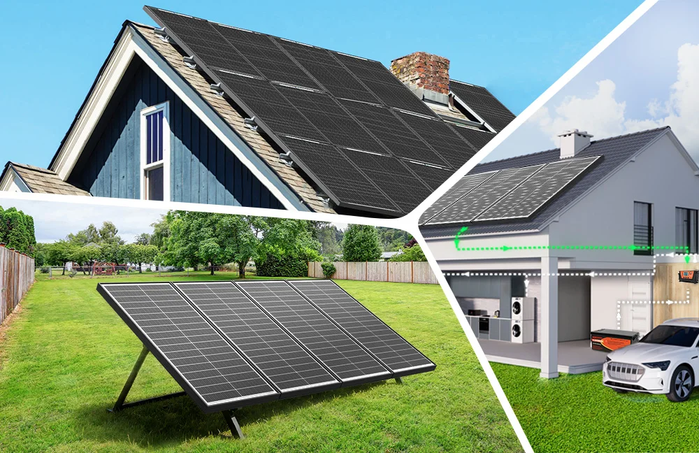 Rvpozwer 12.8V 400W/200W/100W Monocrystalline Solar Panel 18BB N-Type High Efficiency PV Power for Off-Grid Yard Roof Garden