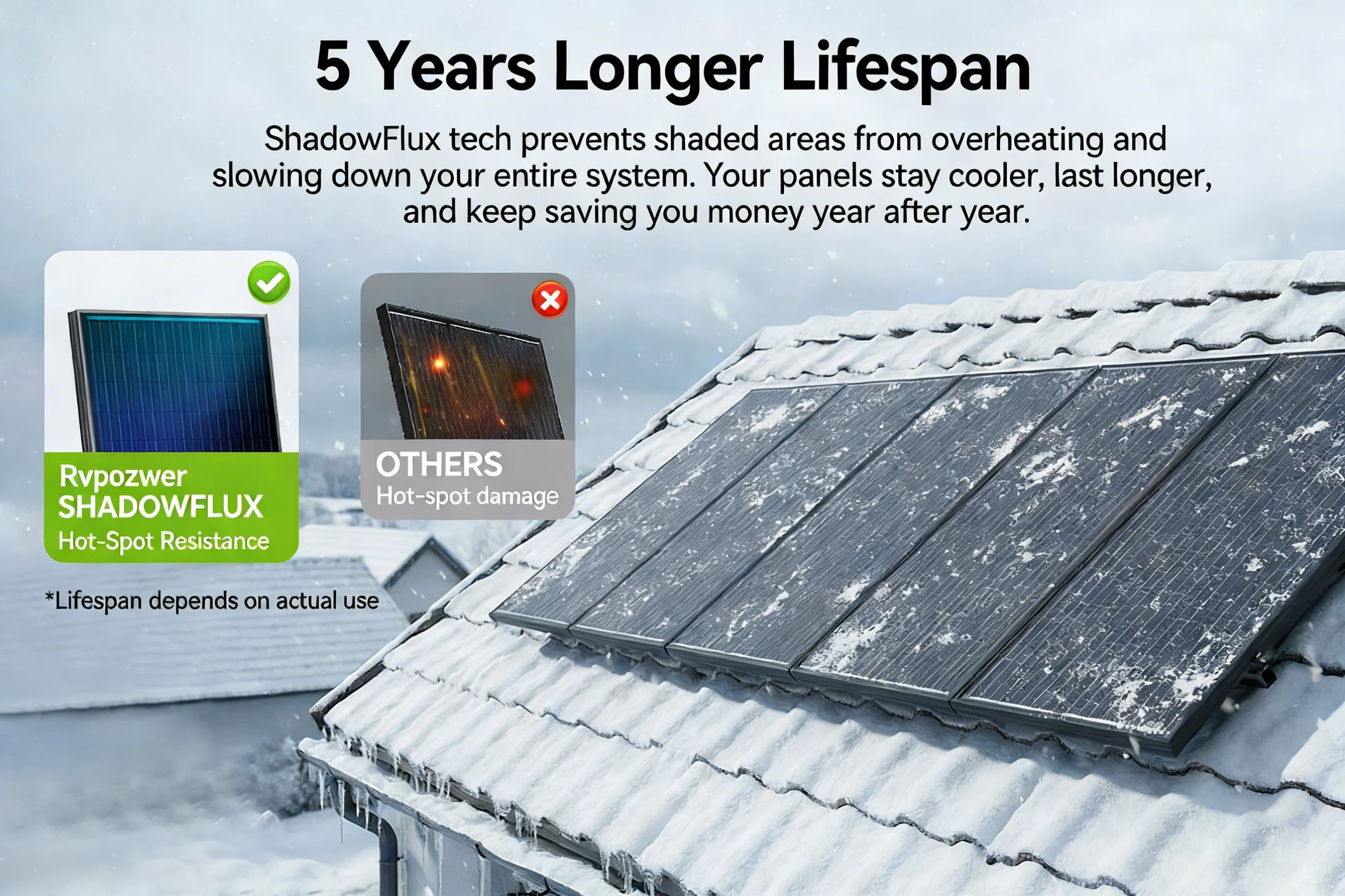 Rvpozwer 12V 400W/200W/100W Bifacial Solar Panel Monocrystalline 25.5% High-Efficiency 18BB Cells PV Power Home Rooftop Camping