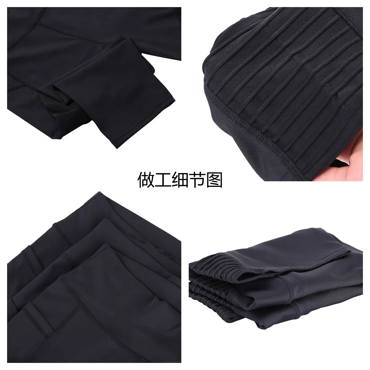 Sport Shorts cropped pants Female Fitness Nudity High Waist Hip Lift Running Yoga Side Pockets Tights Quick Dry Gym Sportswear