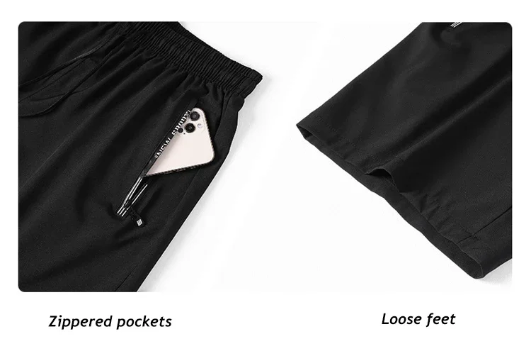 Men's Plus Size Shorts 110-180KG Summer Pants Work Trousers Quick-drying Loose Fit Sports Fitness Baggy Sweatpants Male Clothing