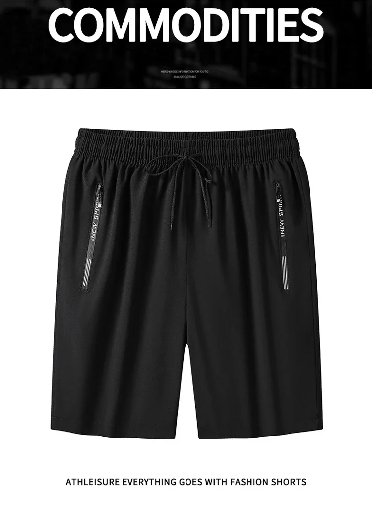 Men's Plus Size Shorts 110-180KG Summer Pants Work Trousers Quick-drying Loose Fit Sports Fitness Baggy Sweatpants Male Clothing