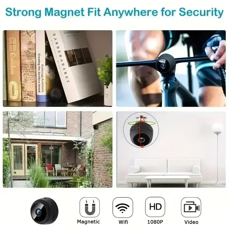 Lenovo A9 1080P Wifi Mini Camera Security Monitoring Wireless Remote Night Vision Video Surveillance Smart DV Cam HD Camera