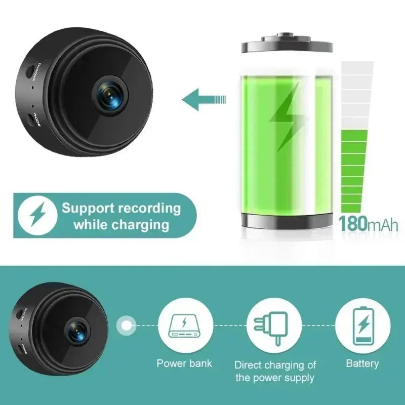 Lenovo A9 1080P Wifi Mini Camera Security Monitoring Wireless Remote Night Vision Video Surveillance Smart DV Cam HD Camera