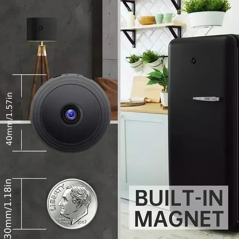 Lenovo A9 1080P Wifi Mini Camera Security Monitoring Wireless Remote Night Vision Video Surveillance Smart DV Cam HD Camera