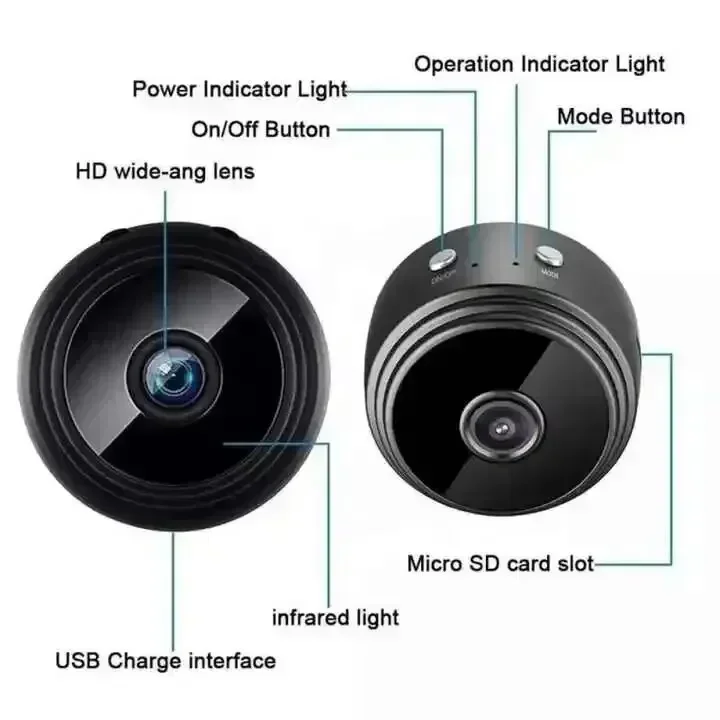 Lenovo A9 1080P Wifi Mini Camera Security Monitoring Wireless Remote Night Vision Video Surveillance Smart DV Cam HD Camera