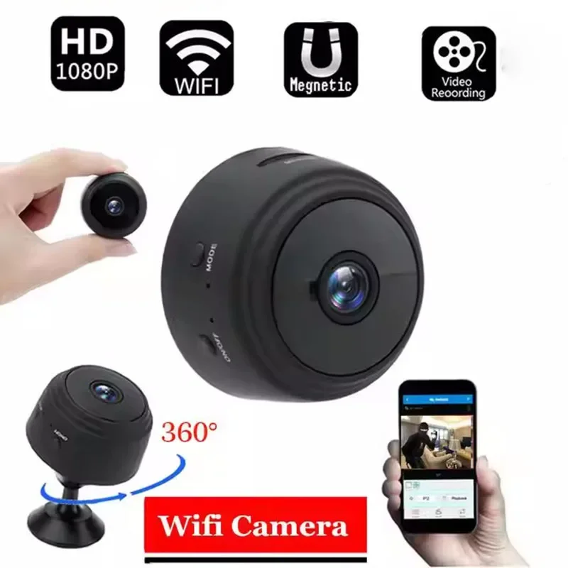 Lenovo A9 1080P Wifi Mini Camera Security Monitoring Wireless Remote Night Vision Video Surveillance Smart DV Cam HD Camera