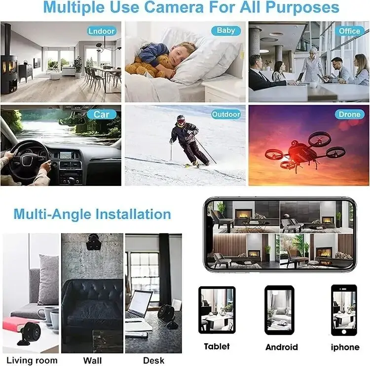 A9 WiFi Mini Camera Recorder Security MonitoringWireless Video Mini Camera Recorder Voice CameraSmart Home For Infants And P