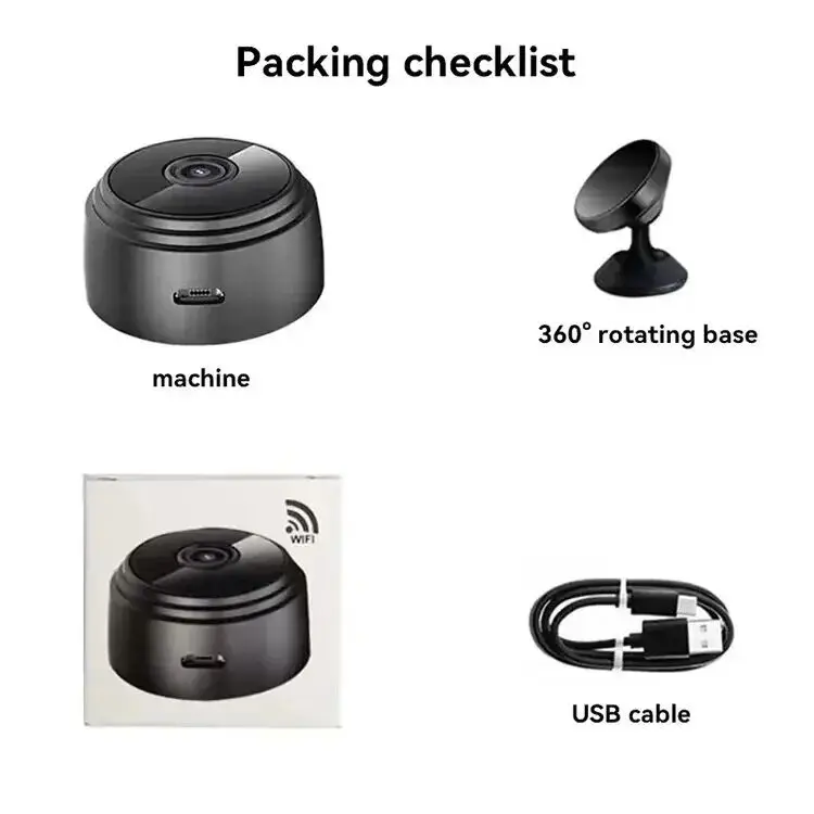A9 WiFi Mini Camera Recorder Security MonitoringWireless Video Mini Camera Recorder Voice CameraSmart Home For Infants And P