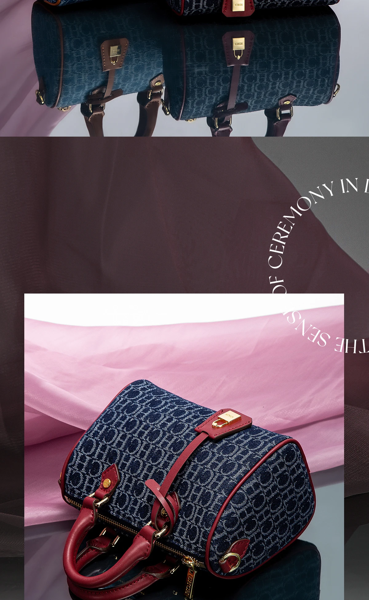Women's Shoulder Bag 2025 New Cowboy Splicing Pillow Bag, Casual Party Women's Handbag