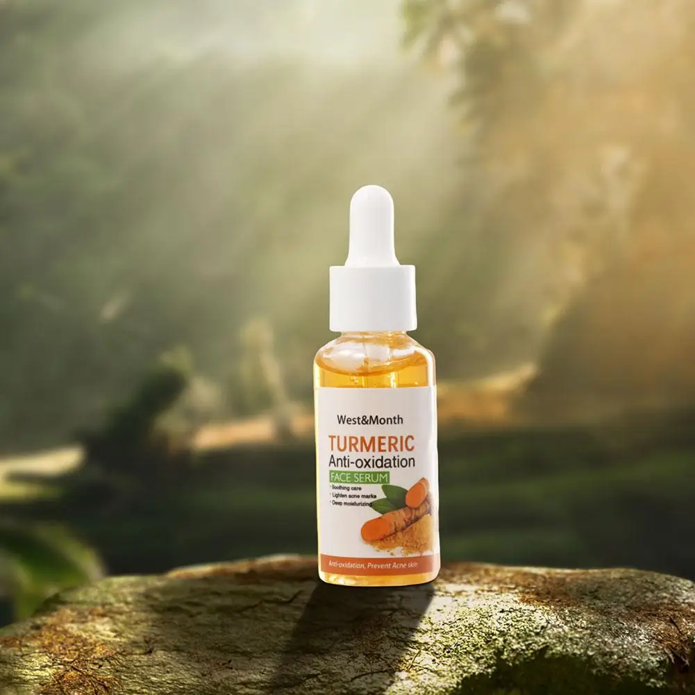 1/2/3pcs Turmeric Face Whitening Serum Turmeric Anti-oxidation Serum Turmeric Dark Spot Corrector Serum Facial Brighten Turmeric