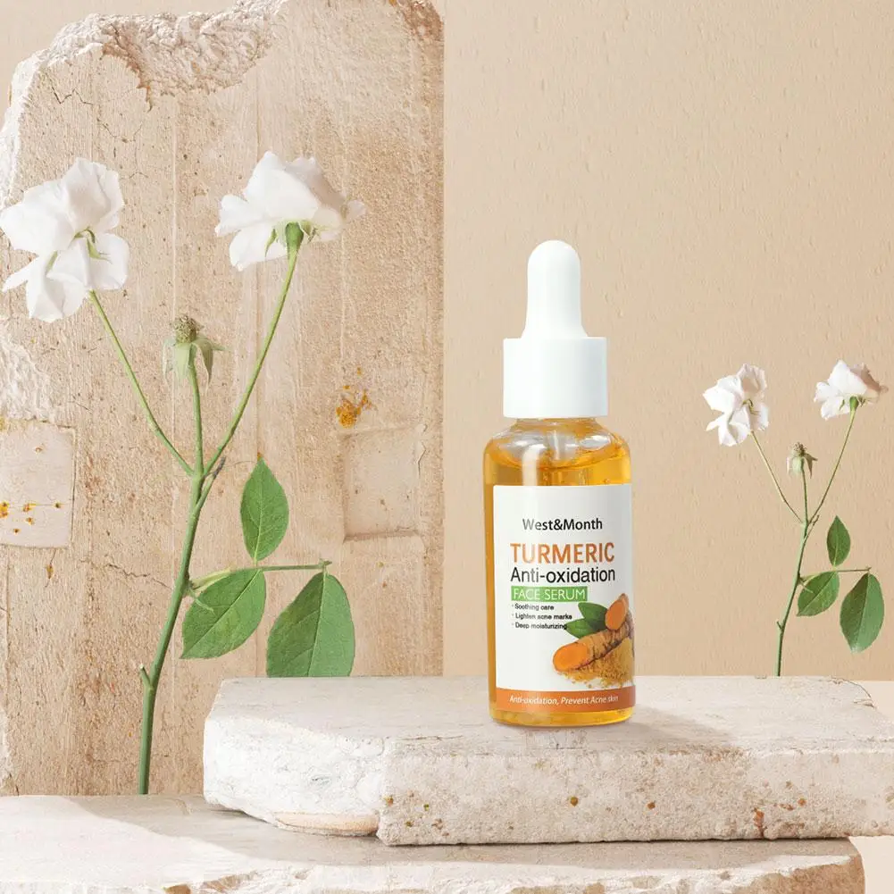 1/2/3pcs Turmeric Face Whitening Serum Turmeric Anti-oxidation Serum Turmeric Dark Spot Corrector Serum Facial Brighten Turmeric