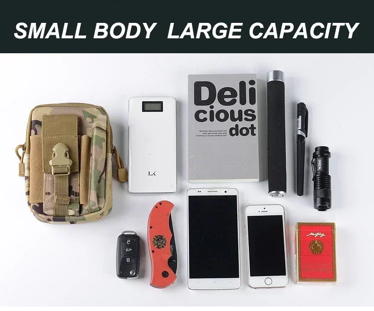 Tactical Waist Belt Bag Outdoor Bag Versatile Fanny Bag Hiking Legging Hanging Travel Mountain Waist Bag Pouch Camping Equipment