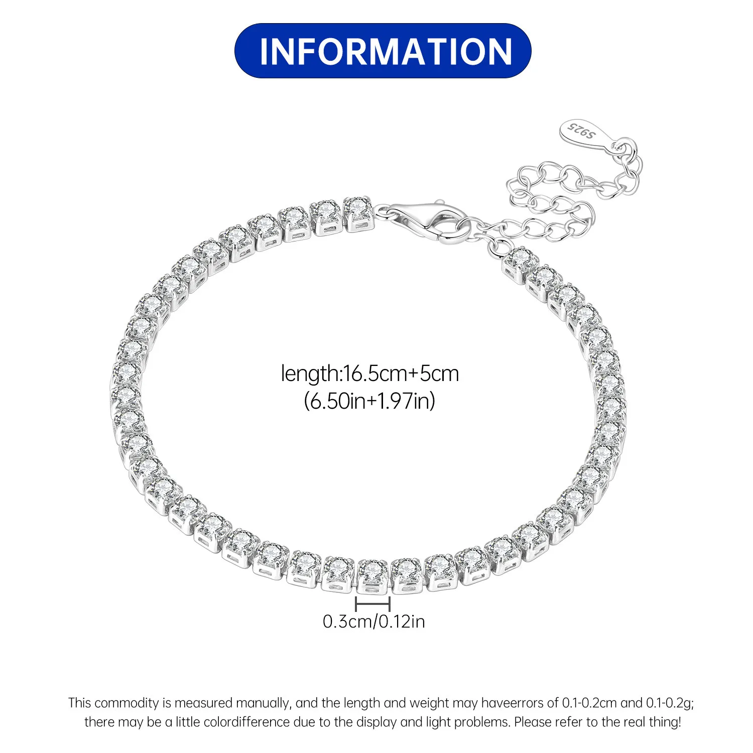 New 925 Sterling Silver Exquisite Golden Starry Bracelet Chain Link Women Bracelet Birthday Festival Jewelry Gifts