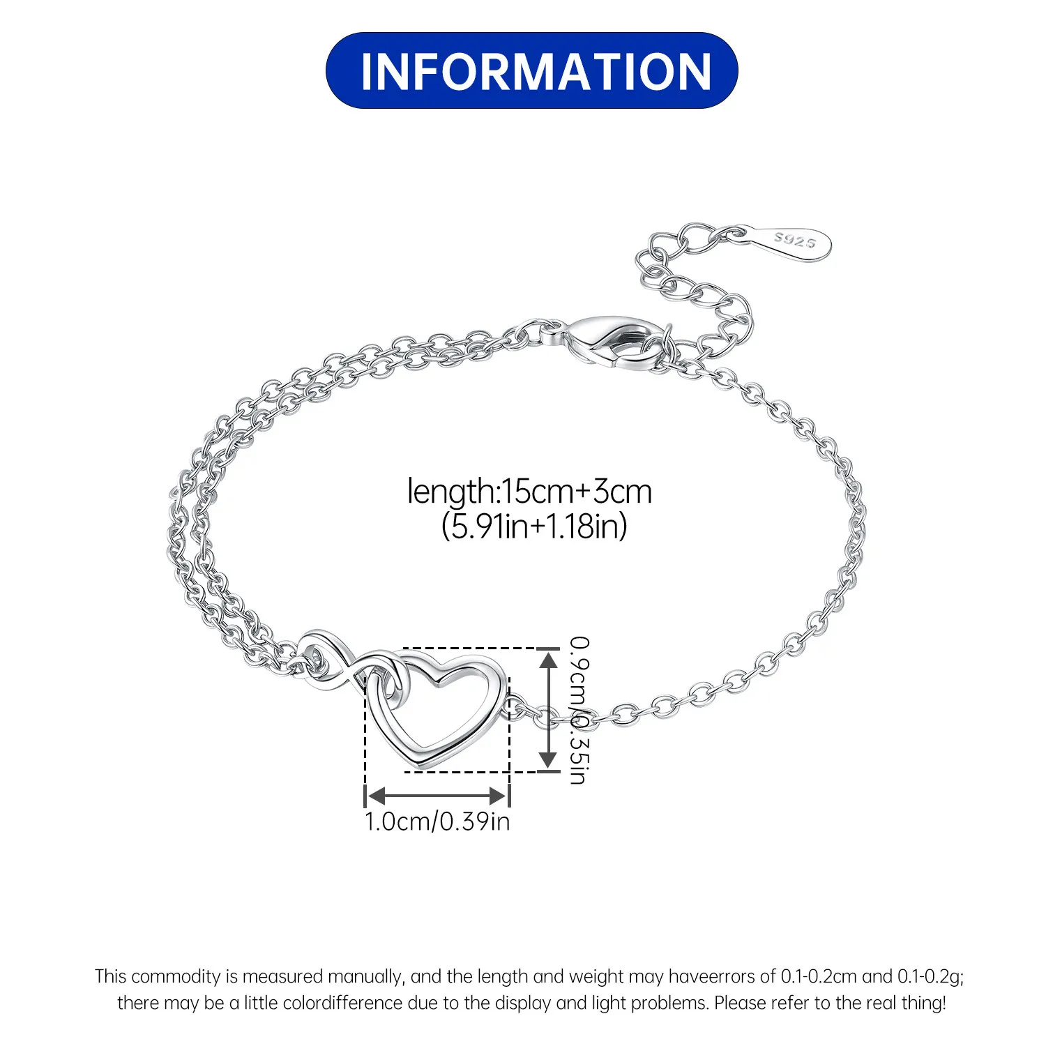 New 925 Sterling Silver Exquisite Golden Starry Bracelet Chain Link Women Bracelet Birthday Festival Jewelry Gifts