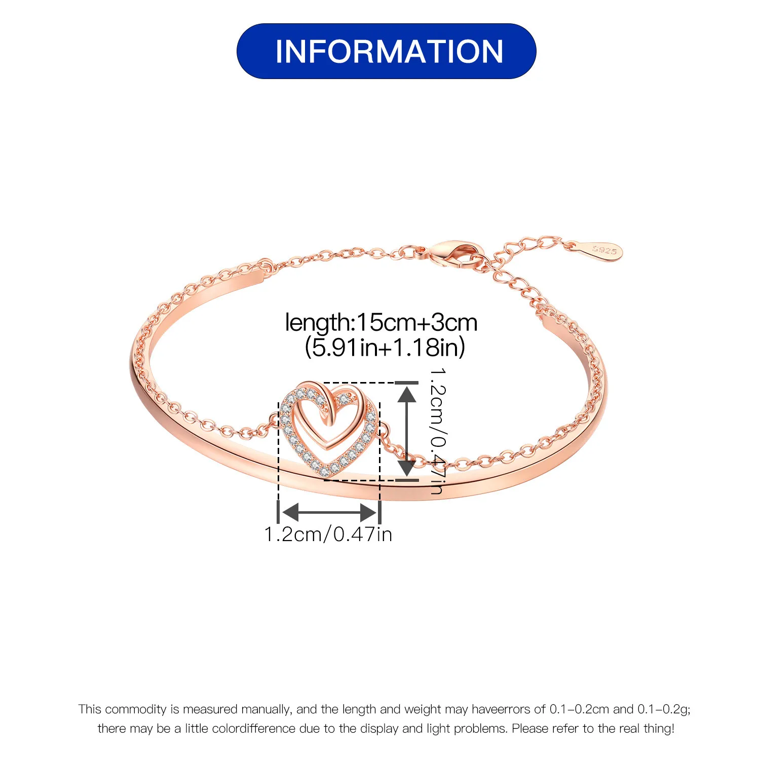 New 925 Sterling Silver Exquisite Golden Starry Bracelet Chain Link Women Bracelet Birthday Festival Jewelry Gifts