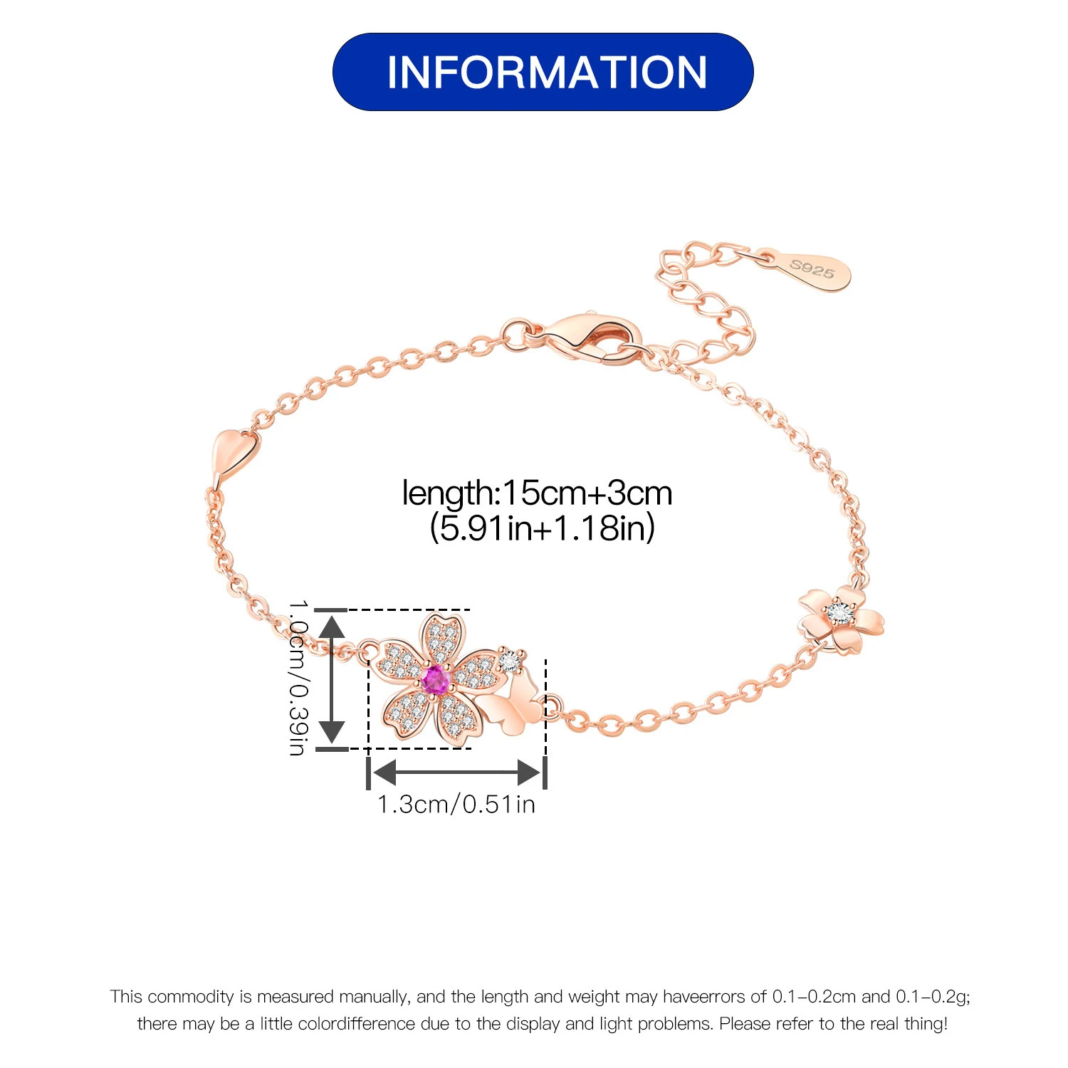 New 925 Sterling Silver Exquisite Golden Starry Bracelet Chain Link Women Bracelet Birthday Festival Jewelry Gifts