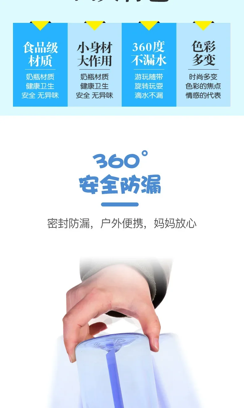 480ml Sprunki Straw Plastic Cup Woman Man Travel Cup Water Bottle Portable Cartoon Water Bottle Fashion Sports Drinking Bottle