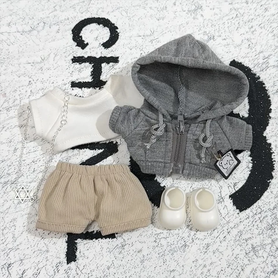 For Labubu Big Into Energy Series Clothes Casual Hoodie Grey Leisure Trend Fashion Sweatshirt Jacket Lovely Outfit Gifts