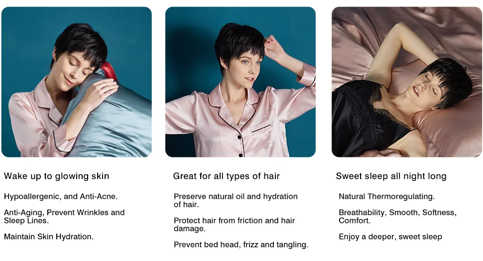 DISANGNI 100% Pure Mulberry Silk Pillowcase for Hair and Skin, Natural Silk Front with Soft Breathable Back, Luxury Pillow Cover