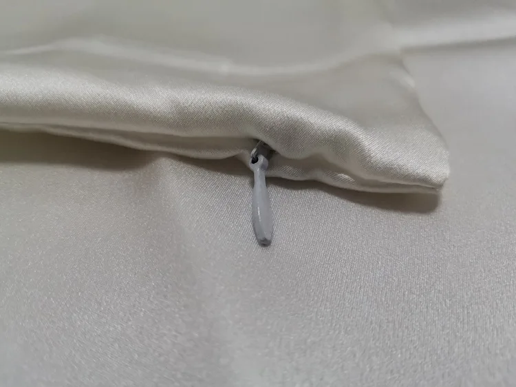 Zipper Pillowcase 1pc 30mm 100% Mulberry Silk Solid Color Comfortable Ventilate Many Sizes Customized
