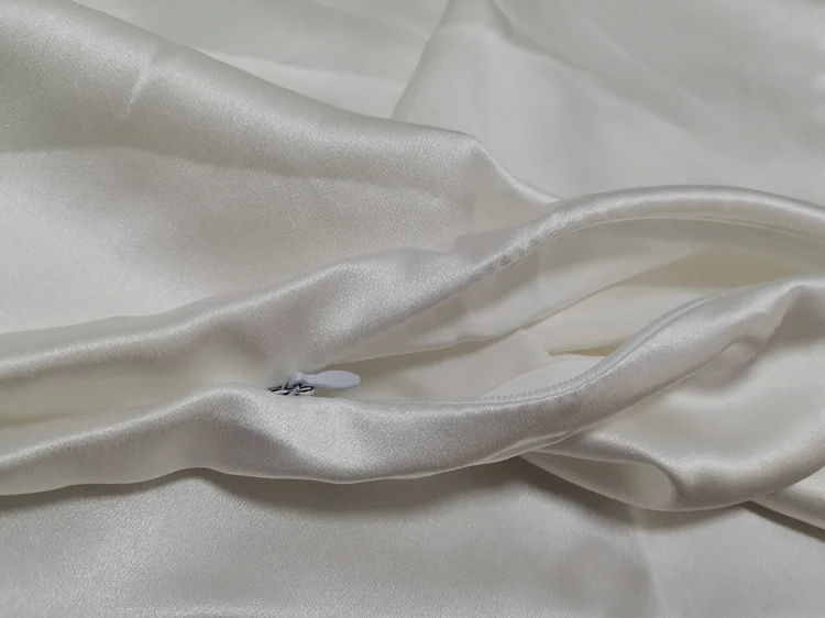 Zipper Pillowcase 1pc 30mm 100% Mulberry Silk Solid Color Comfortable Ventilate Many Sizes Customized