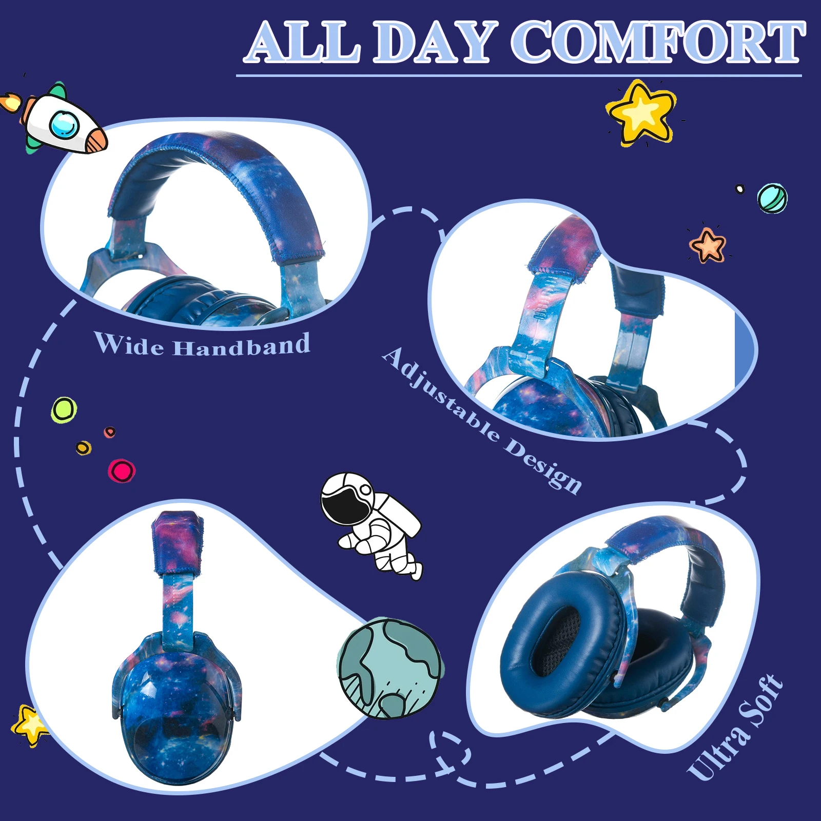 PROTEAR Kids Noise Cancelling Headphones 25dB NRR Hearing Protection Sound Proof for Toddler Safety Earmuff for Concert Airplane
