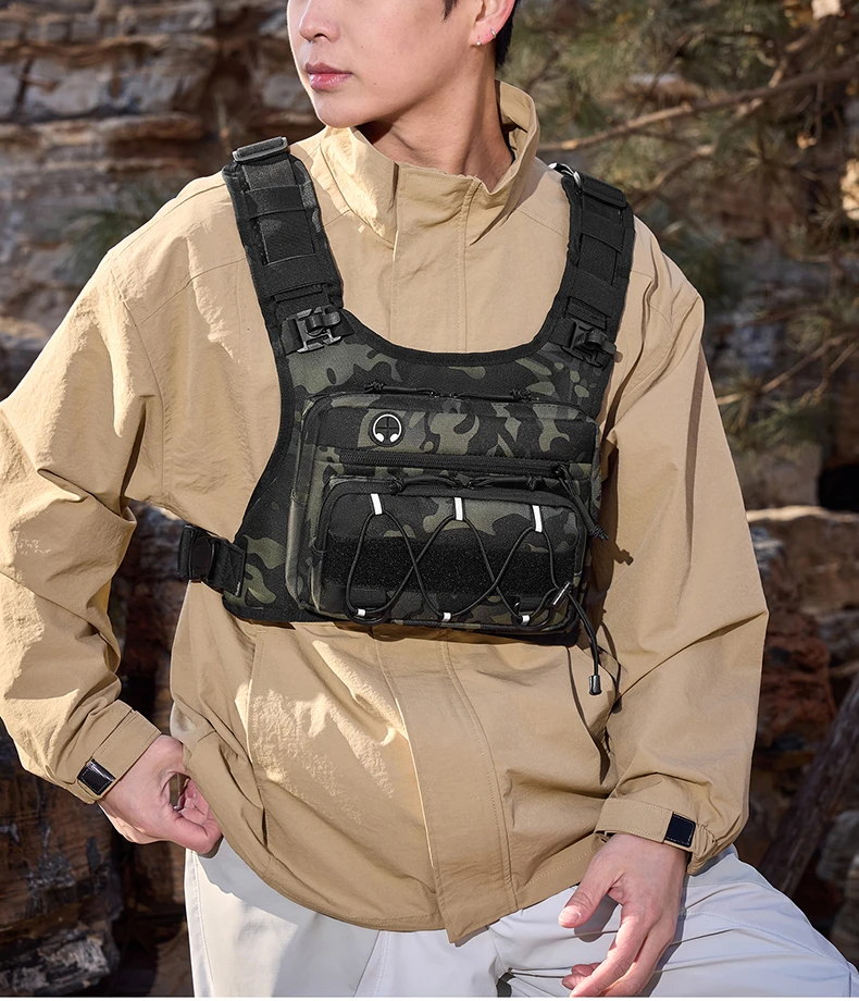 Running Chest Pack Outdoor Sports Vest Backpack For Hiking Race Marathon Bag Men Women Sports Tactical Pouch Camping Backpack