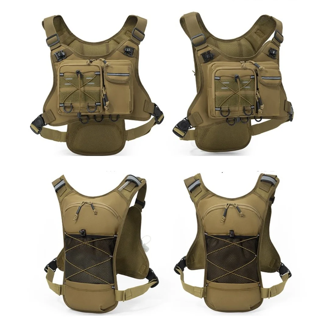 Running Chest Pack Outdoor Sports Vest Backpack For Hiking Race Marathon Bag Men Women Sports Tactical Pouch Camping Backpack