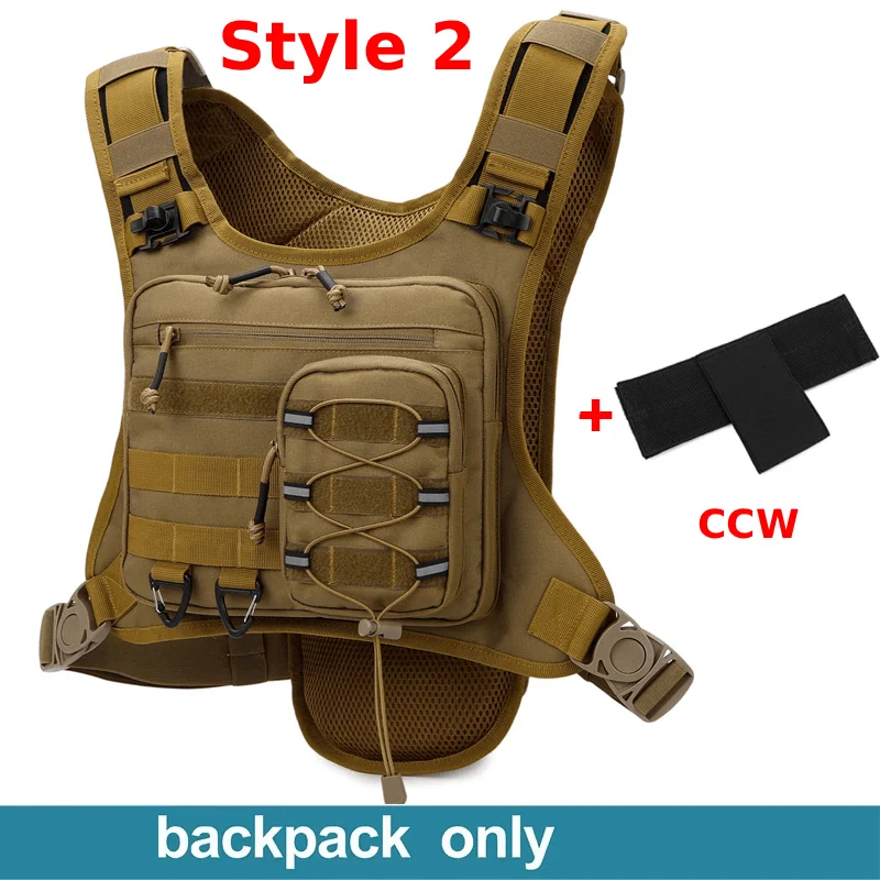 Running Chest Pack Outdoor Sports Vest Backpack For Hiking Race Marathon Bag Men Women Sports Tactical Pouch Camping Backpack