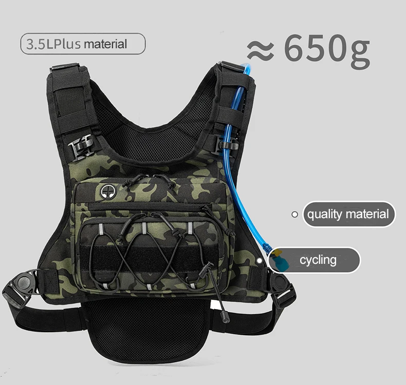 Running Chest Pack Outdoor Sports Vest Backpack For Hiking Race Marathon Bag Men Women Sports Tactical Pouch Camping Backpack