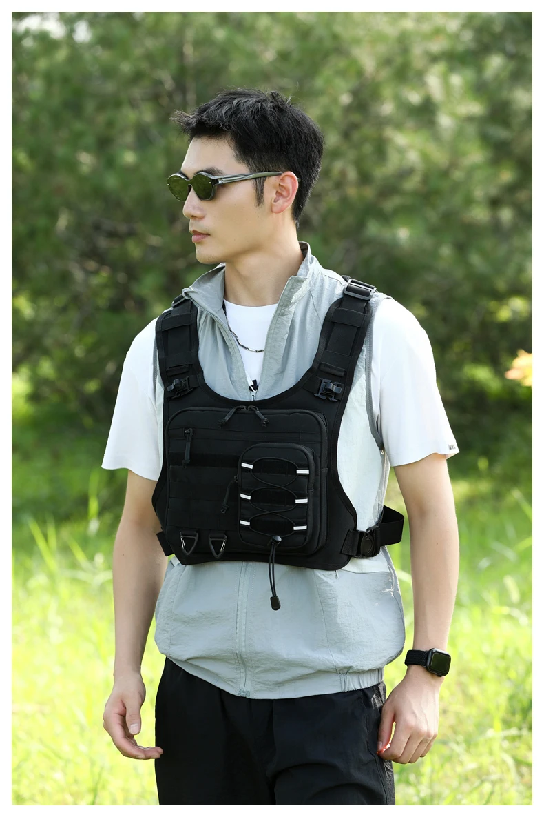 Running Chest Pack Outdoor Sports Vest Backpack For Hiking Race Marathon Bag Men Women Sports Tactical Pouch Camping Backpack