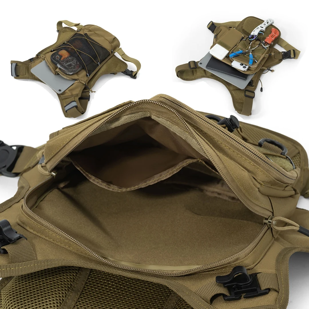 Running Chest Pack Outdoor Sports Vest Backpack For Hiking Race Marathon Bag Men Women Sports Tactical Pouch Camping Backpack