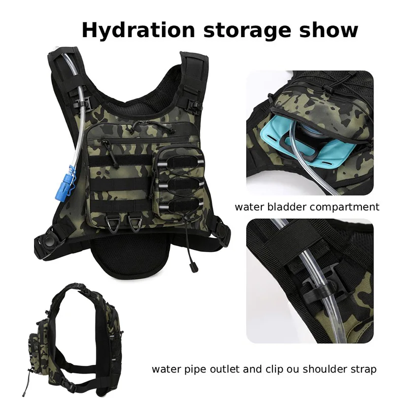 Running Chest Pack Outdoor Sports Vest Backpack For Hiking Race Marathon Bag Men Women Sports Tactical Pouch Camping Backpack