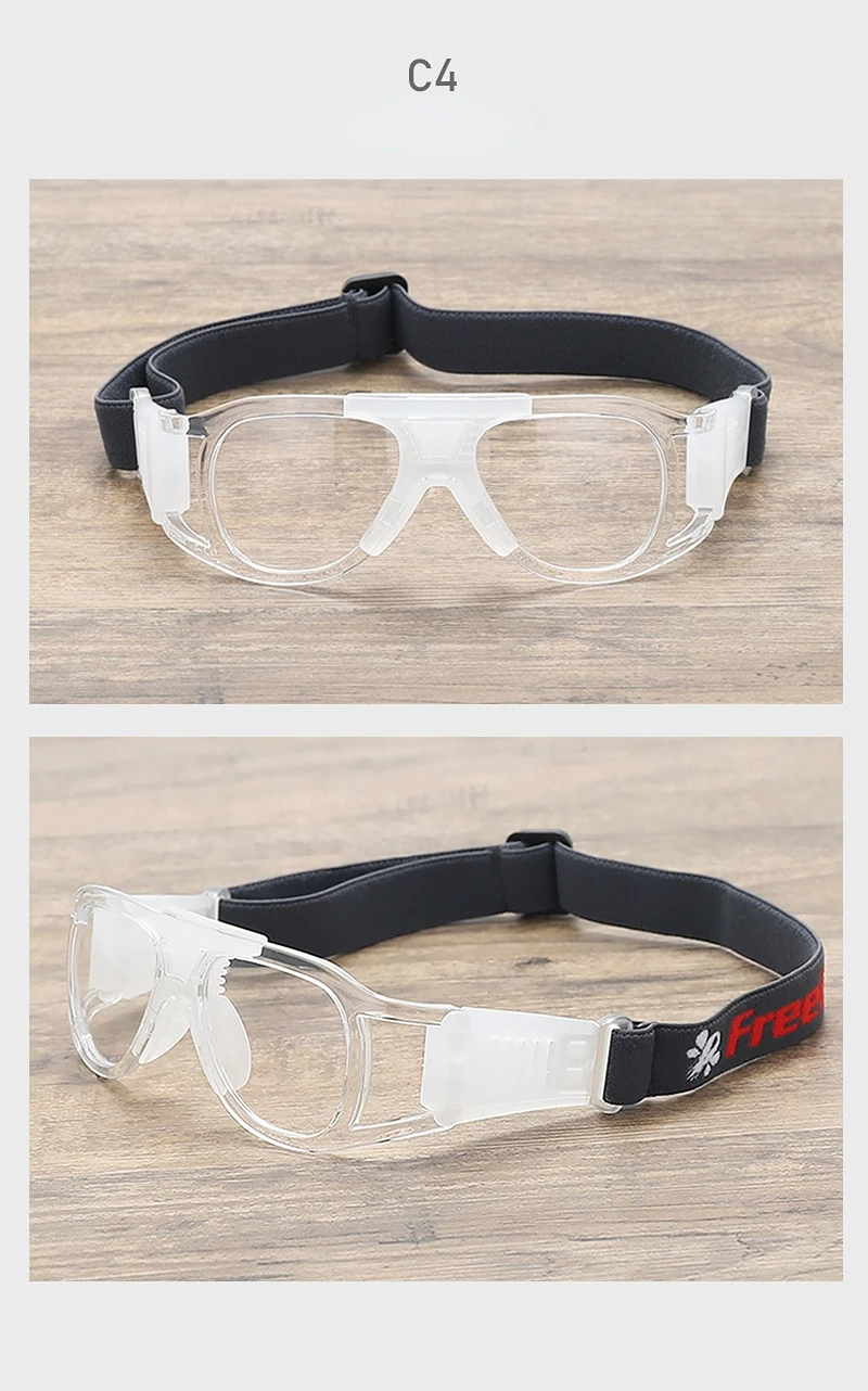 Myopia Basketball Glasses Sport Eyewear Football Anti-Collision Glasses Aspheric Color Photosensitive Changing Spectacle Lenses