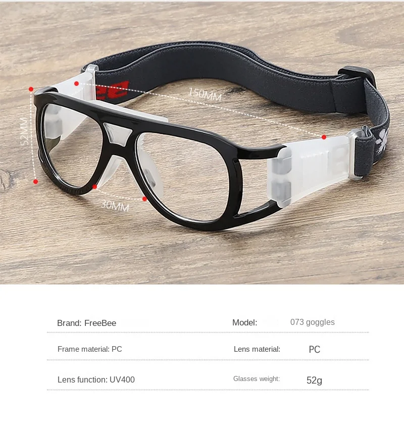 Myopia Basketball Glasses Sport Eyewear Football Anti-Collision Glasses Aspheric Color Photosensitive Changing Spectacle Lenses
