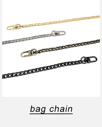 High Quality 40/60/80/100/120cm Double Clasp Snap Clip Handbag Purse Chain Leather Bag Strap Handle Shoulder Replace Repair DIY