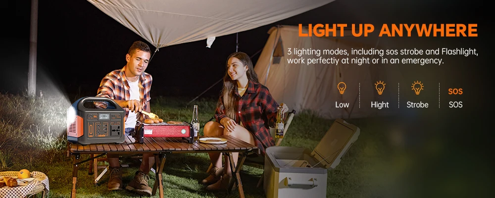 Gaiaray Solar Power Station 500W 300W Solar Generator 460WH 230WH Super Fast Charging APP Control Emergency Power Station for Home Camping Power Outages 110V US Warehouse
