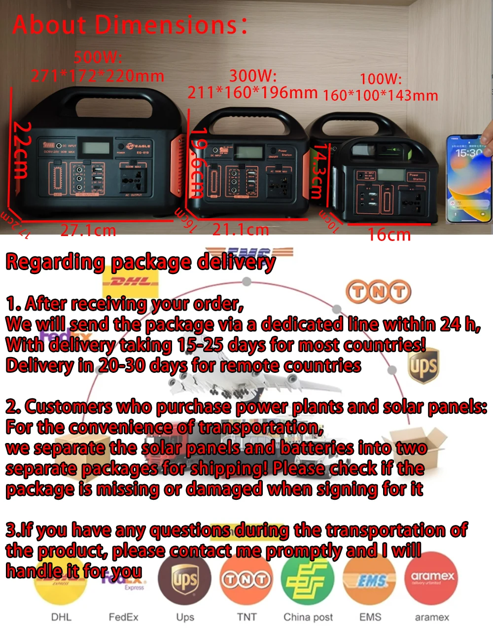 Gaiaray Solar Power Station 500W 300W Solar Generator 460WH 230WH Super Fast Charging APP Control Emergency Power Station for Home Camping Power Outages 110V US Warehouse