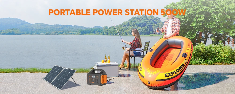 Gaiaray Solar Power Station 500W 300W Solar Generator 460WH 230WH Super Fast Charging APP Control Emergency Power Station for Home Camping Power Outages 110V US Warehouse