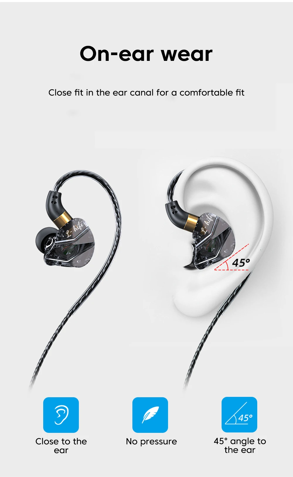 Type-C Wired Headphones In-Ear Sports Heavy Bass Gaming Earphones With Mic Volume Adjustment Call Line Control Cellphones Earbud